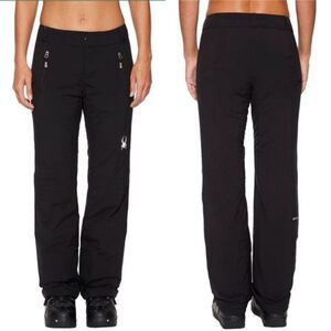 Spyder Womens Winner Athletic Fit Ski Winter Pants Black Size 6